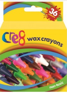 Cre8 Non-Toxic Wax Crayons - Pack Of 36