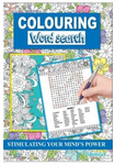 A4 Colouring Word Search Book - Blue