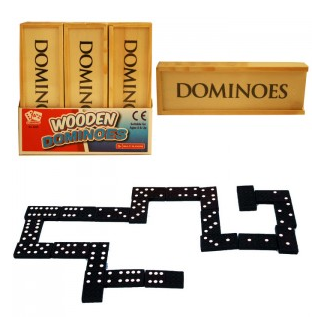 Dominoes In Compact Wooden Box