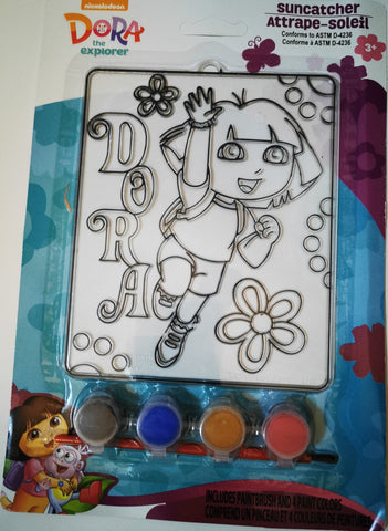 Dora the Explorer  - Suncatcher Painting Set With Paints And Brush