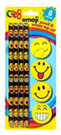 Cre8 Emoji Pencil & Eraser Top Set - Pack Of 8