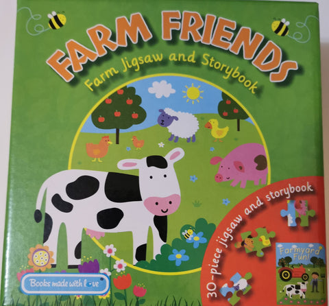 Farm Friends -Farm Jigsaw & Storybook