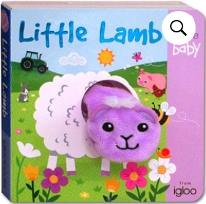 Little lamb finger puppet