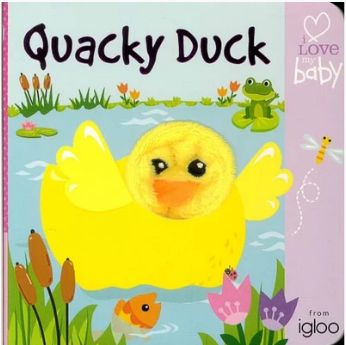 Quacky duck finger puppet