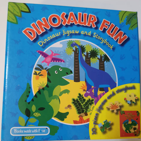 Book & Jigsaw Set: Dinosaur