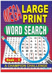 Mega Large Print Word Search Books (Purple)