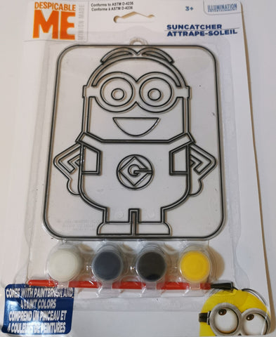 Despicable Me  - Suncatcher Painting Set With Paints And Brush