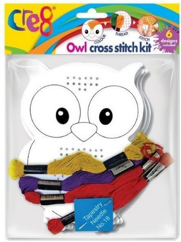 Cre8 Owl Cross Stitch Kit - Pack Of 6