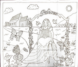 Colour Your Own Princess Play Mat